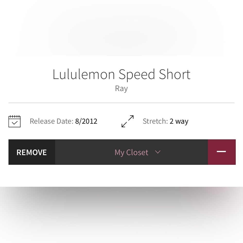 Vintage Lululemon Speed Shorts in Color ‘Ray’, Size 8 - Picture 8 of 8